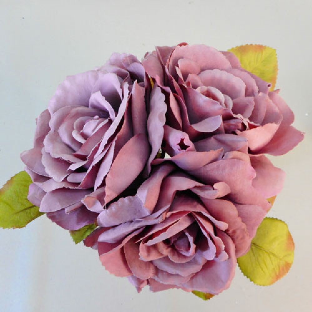 Artificial English Roses Bundle Dusky Pink 24cm | Artificial Flowers